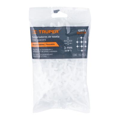 SEPARADORES DE LOSETAS 3MM BOLSA 150PZAS TRUPER (12973)